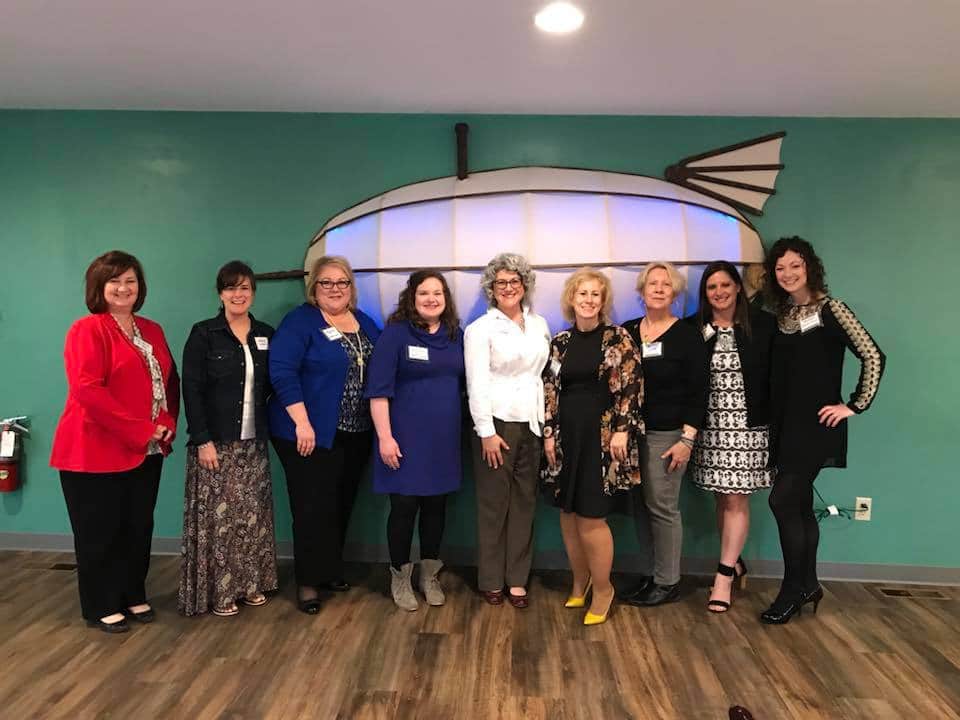 Group of Athena Women at networking event